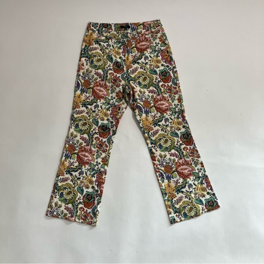 DREW micro flare floral trousers